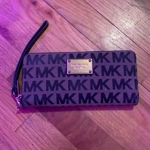 Michael Kors Black MK Labeled Wallet